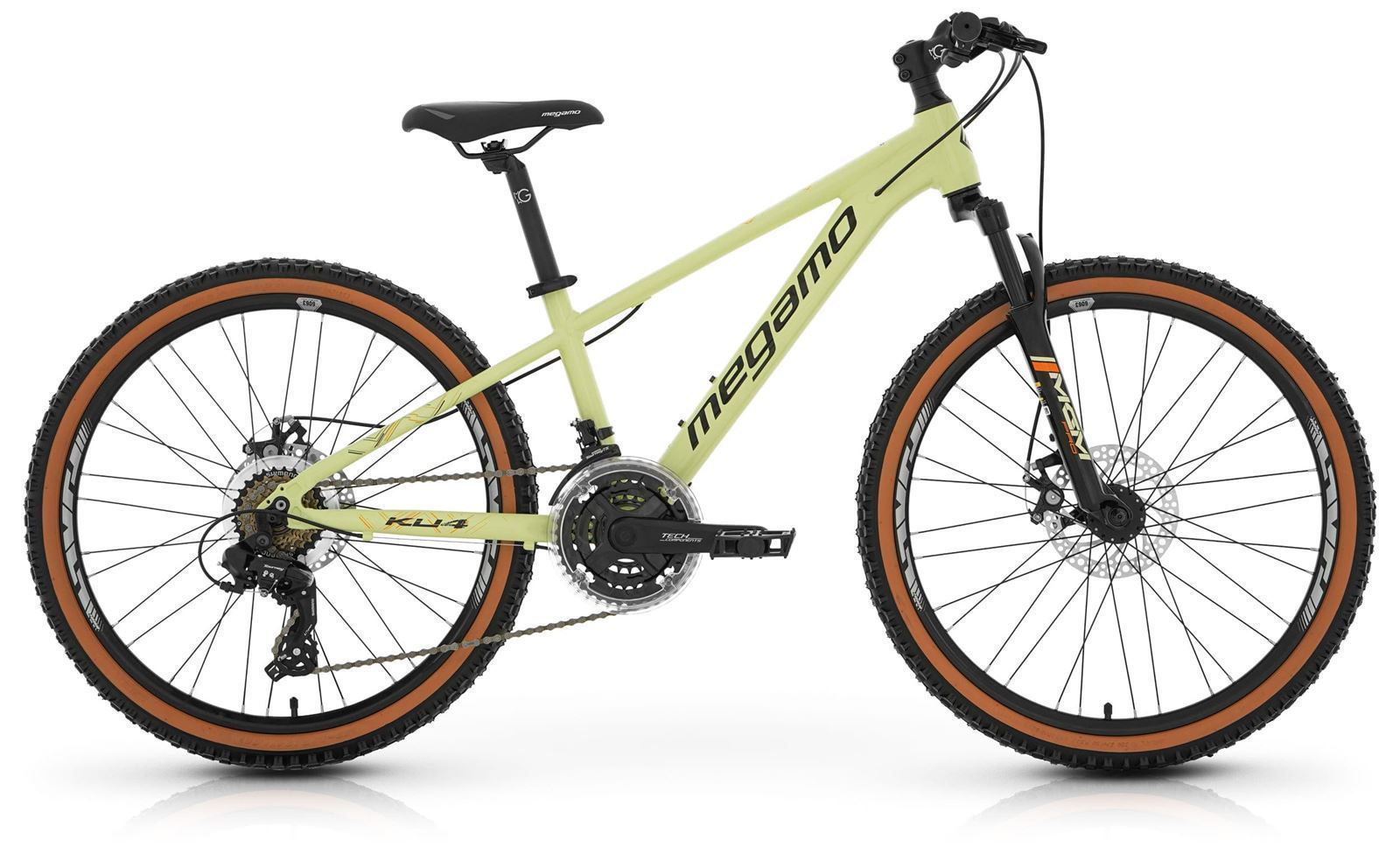 Bicicleta Infantil 24" MEGAMO KU4. VERDE CLARO" - Imagen 5