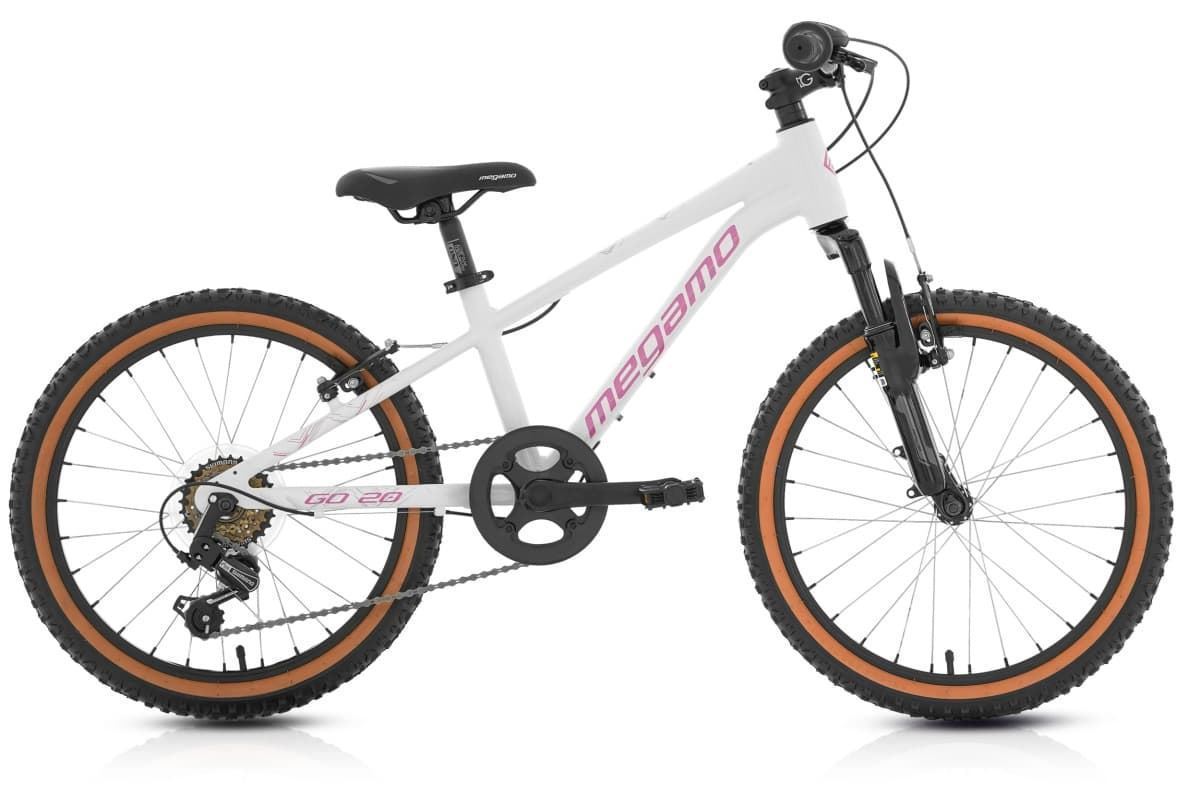 Bicicleta Infantil MEGAMO MTB 20¨GO RACE, Blanco/Rosa