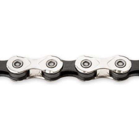 Cadena KMC 11V X11 118 eslabones, color negra plateada