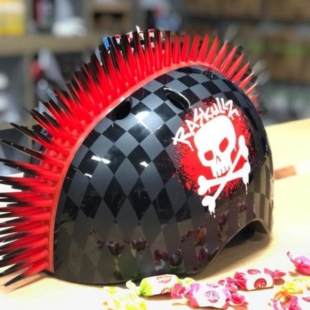 Casco Infantil RASKULLZ Pirata Cresta Roja