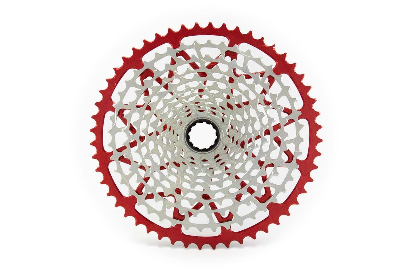 Cassette GARBARUK 12V , 10-52T (SRAM XD), rojo