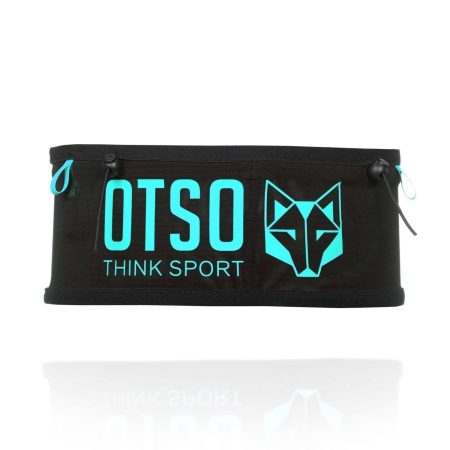Cinturón Running OTSO Negro / Turquesa (Unisex). ÚLTIMA UNIDAD!! TALLA S