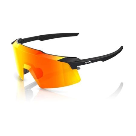 GAFAS 100% AEROCRAFT Soft Tact Black|Lente Hiper Red Multilayer Mirror