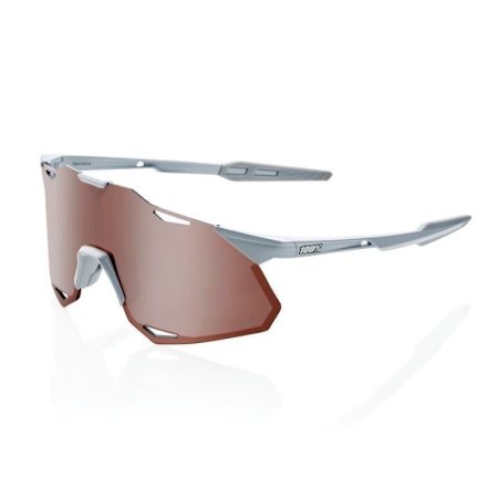 Gafas 100% HYPERCRAFT Matte Stone Grey - Lente: Hiper Crimson Silver Mirror