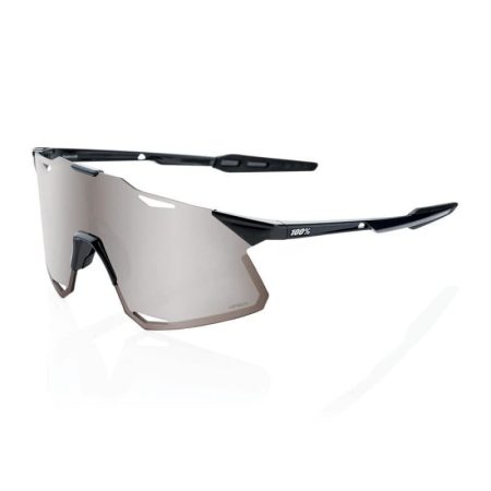 Gafas 100% HYPERCRAFT Negro Brillo - Lente: Hiper Silver Mirror
