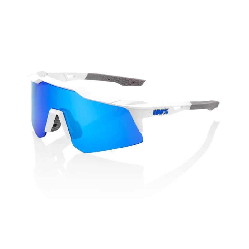 Gafas 100% SPEEDCRAFT XS Matte White - Lente: Blue Multilayer Mirror