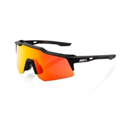 Gafas 100% SPEEDCRAFT XS Soft Tact Black - Lente: Hiper Red Multilayer Mirror