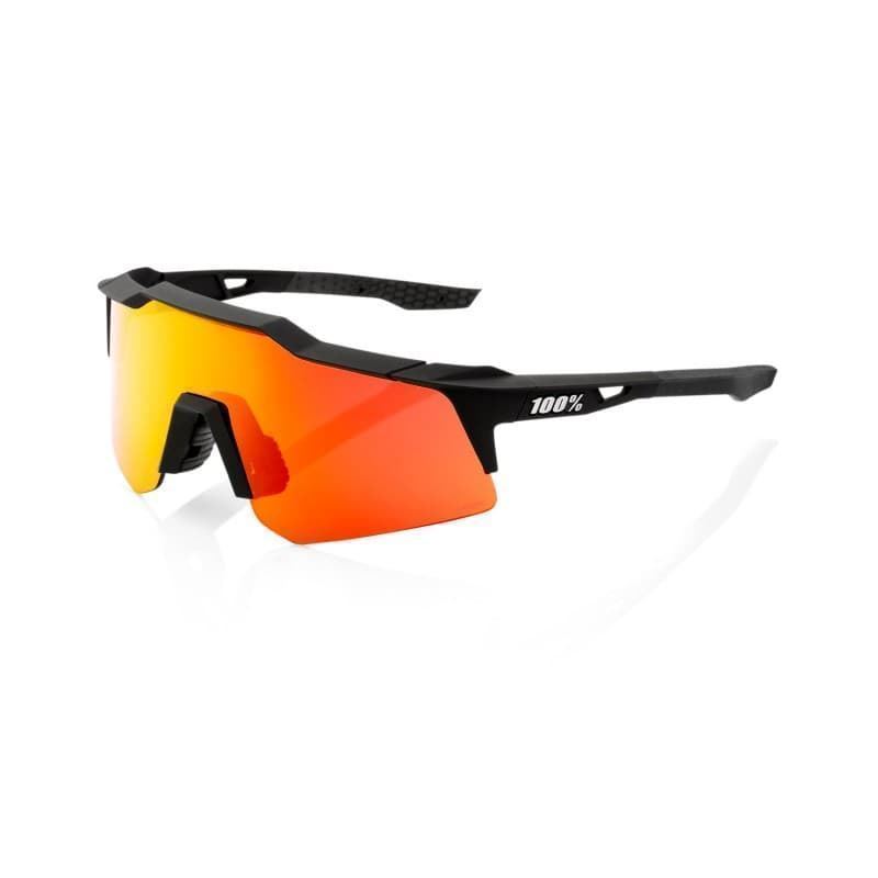 Gafas 100% SPEEDCRAFT XS Soft Tact Black - Lente: Hiper Red Multilayer Mirror