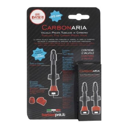 Juego de 2 Válvulas FV TUBELESS CARBONO FV 45mm
