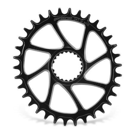 PLATO GARBARUK OVALADO DIRECT MOUNT SHIMANO M7100/M8100 (34T, BLACK)