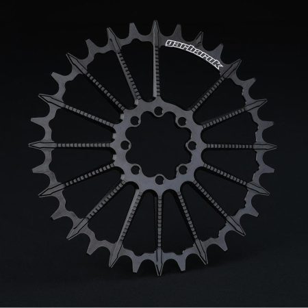 PLATO REDONDO GARBARUK DM MTB CHAINRING FOR SRAM 8-BOLT (ROUND, BOOST, 34T, negro)